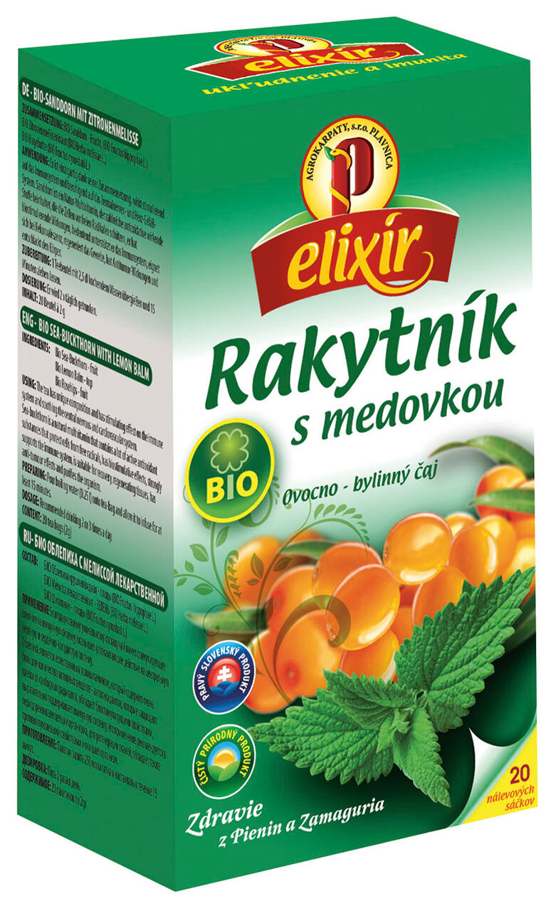 Čaj-rakytník s medovkou