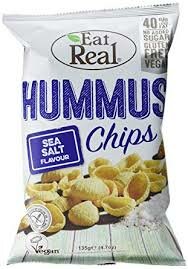 Hummus chips morská sol 45g Eatreal