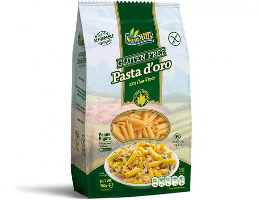 Kukuričné rúrky penne rigate 500g