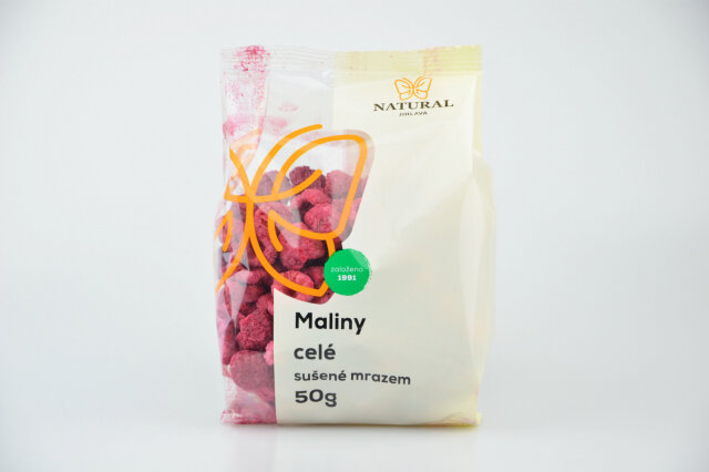 Maliny celé mrazom sušené Natural 50g